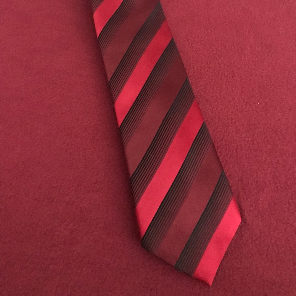 Black and Red Tie